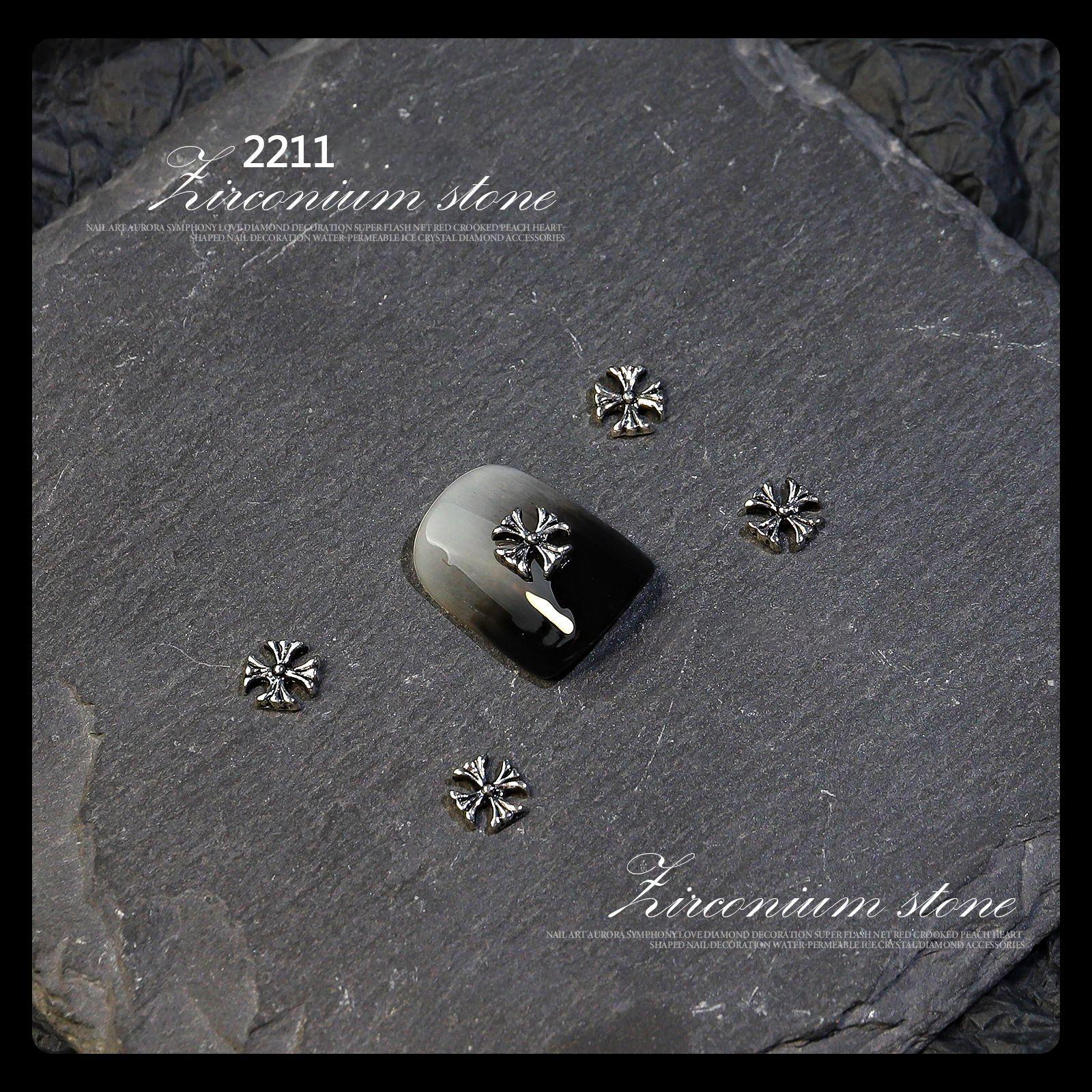 

12шт. Орнамент для ногтей. Крестик. Металлический орнамент «сделай сам». 2211