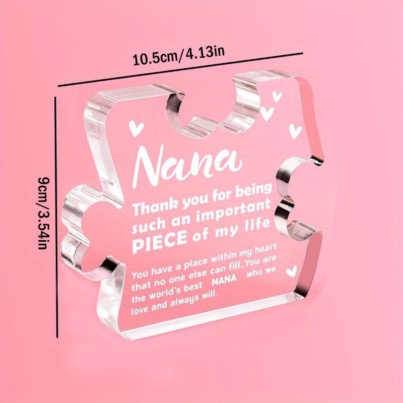 Heartfelt Nana Plaque - Cherished Birthday & Christmas Gift from Grandchildren