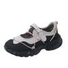 25 Spring New Round Head Muffin Bottom Velcro Sneakers To Increase Height and Reduce Age Girl Mary Jane Shoes