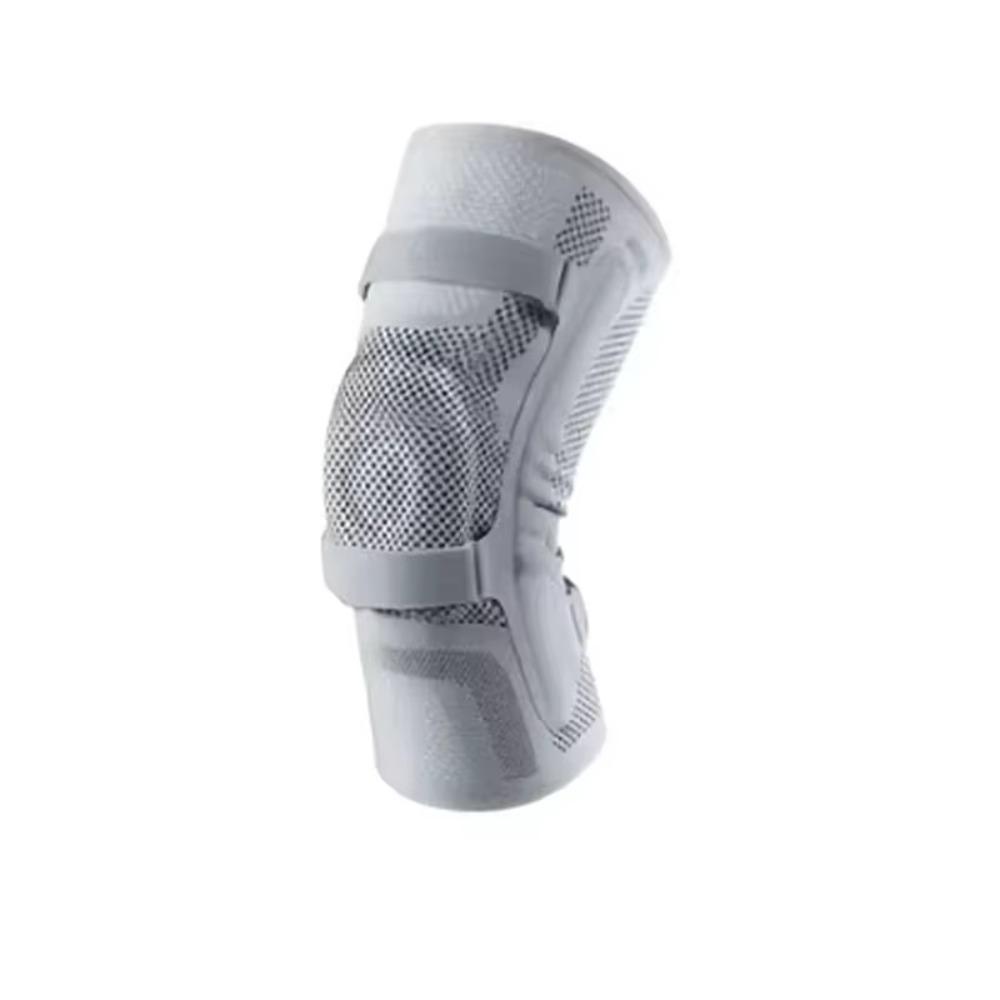 Elastic Sports Knee Pads Leg Brace Protector Silicone Patella Strap Nylon Knee Brace Fitness M серый