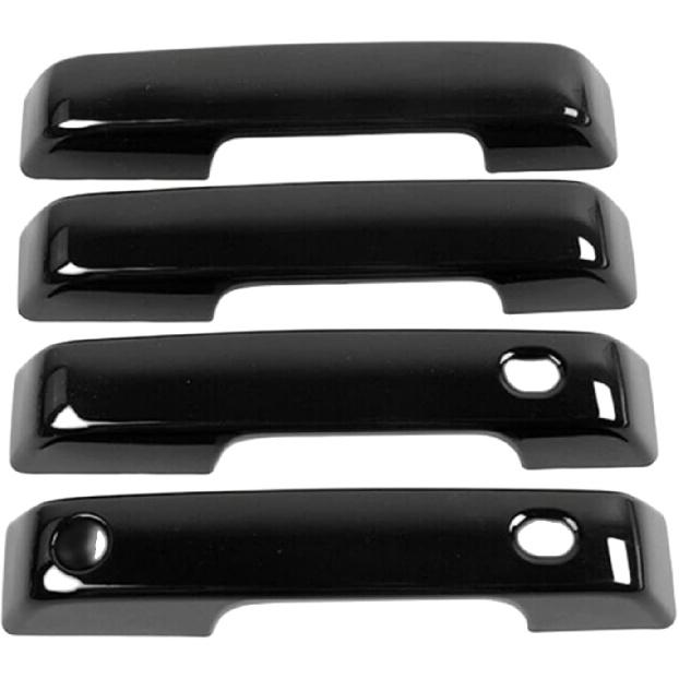 Exterior Door Handles Molding Cover Trim 4PCS Black Car Decoration Accessories for Ford F150 F-150 2021 2022 2023 2024