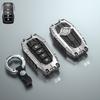 For Toyota Mark X Corolla RAV-4 Prado Carola 2 3 4 5Buttons Armor Design Galvanized Alloy Silicone Splicing Car Key Cover Case