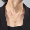 Celtic-Knot Pendant Clavicle Chain Unique Witch Knot Necklace for Women Birthday