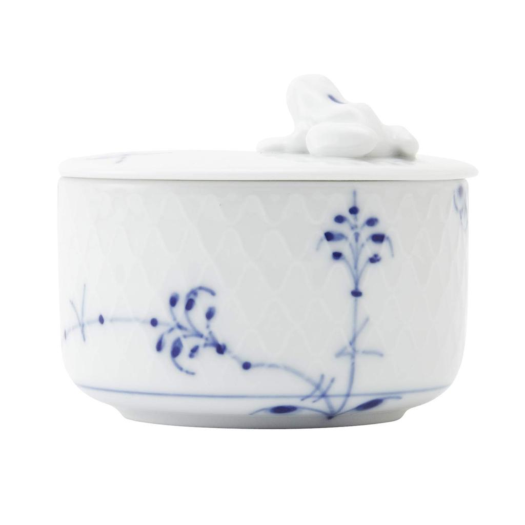 Importovaný svatební dárek Royal Copenhagen Blue Palmette Lucky Frog Box 1017416 [Běžný produkt] (Plechovka)