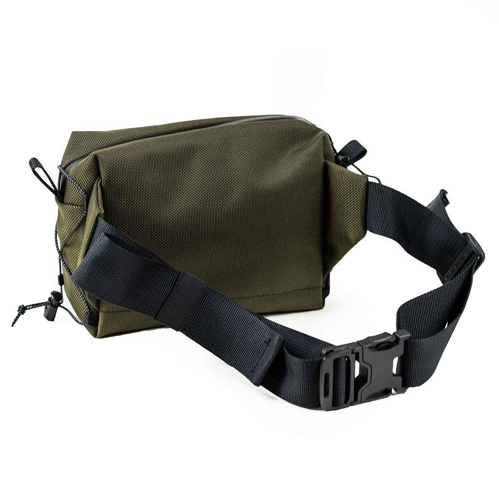 FAIRWEATHER Ballistic/Oliven Hoftesekk, Ballistisk Nylon, Oliven, Midjeveske, Sykkeltur