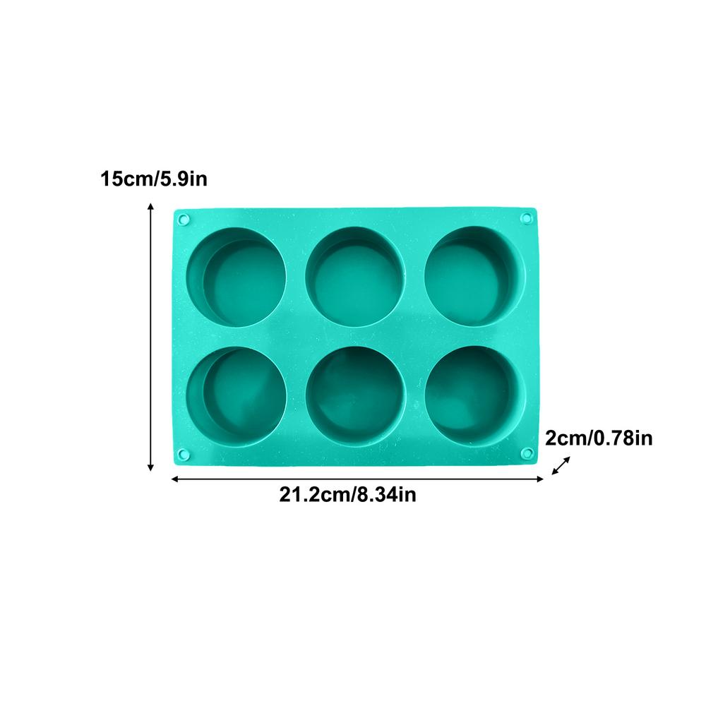 6 Roosters Anti-aanbak Rond DIYs Jelly Pudding Snoep Vormen Multifunctionele Voedselkwaliteit Siliconen Taart Vormen Keuken Bakplaat Gereedschap