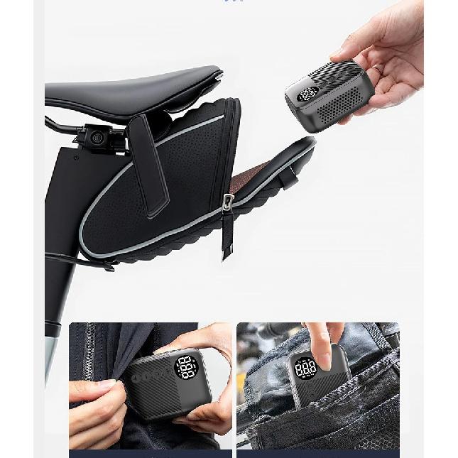 TWTOPSE Cycling Bike Mini Wireless Inflatable Pump Portable Bicycle Electric Vehicle Tire Inflator Smart Digital Display Pump