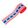 1 Rolle 4,5 m Amerikanische Flagge Band U.S.. Flaggen-Elemente Gedenk-Dekorationstuch Unabhängigkeitstag Zugband Festival-Accessoires