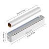 Magnetic Plastic Wrap Cutter Box Magnetic Aluminum Foil Dispenser Refillable Space Saving Cutter Container For Kitchen Fridge