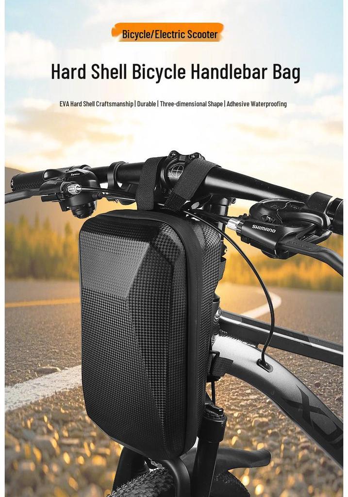 Universelle Hartschalen-Lenkertasche für Fahrräder und Roller