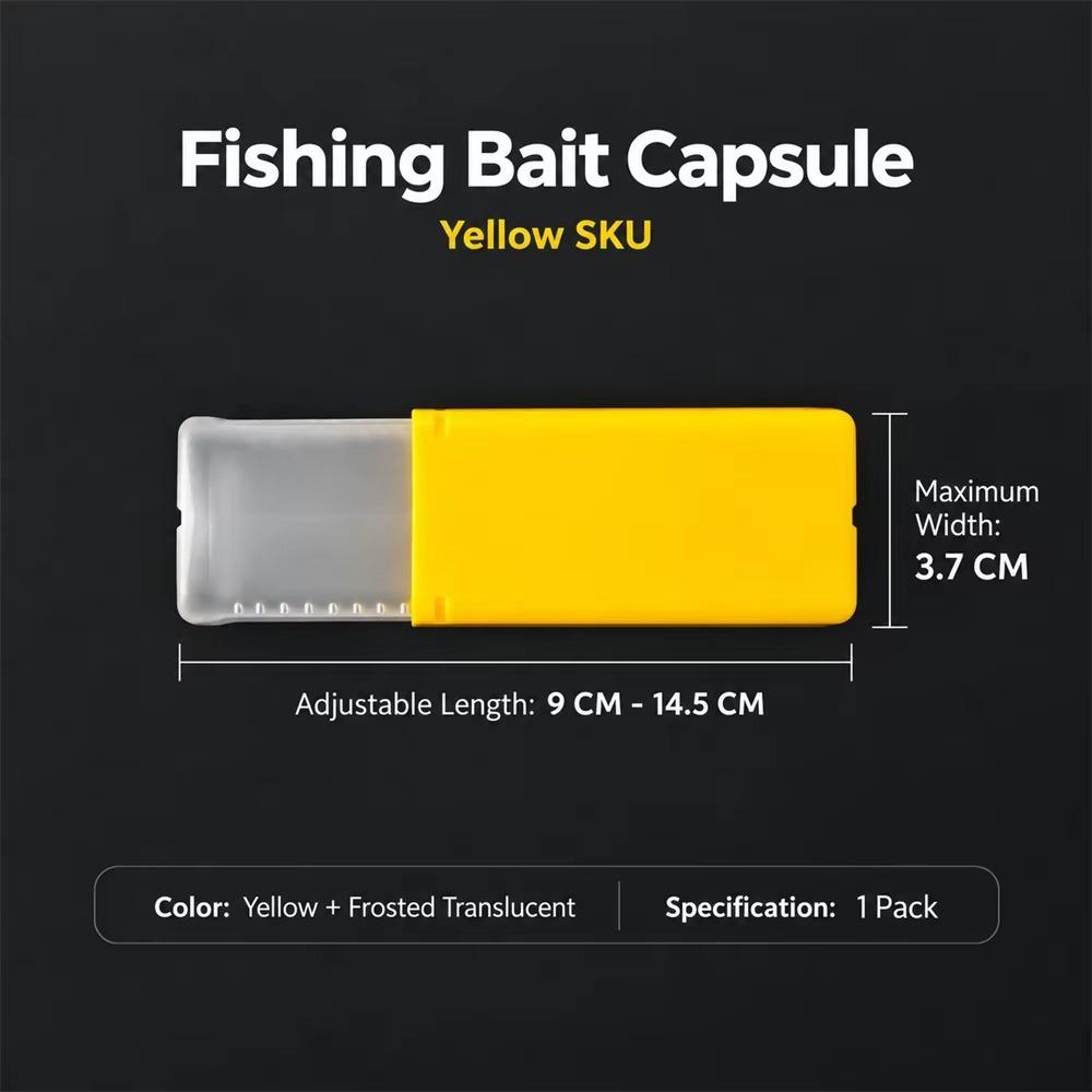 5pcs Capsule Shape Capsule Storage Case 5Pcs Fishing Tackle Box Outdoor Fishing