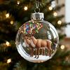 Acrylic Christmas Transparent Ball Ornament for Holiday Tree Decor