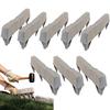 8pcs Faux Retaining Wall Brick Landscape Edging Easy Install Weather Resistant Long Lasting Stone Like Blocks For Garden