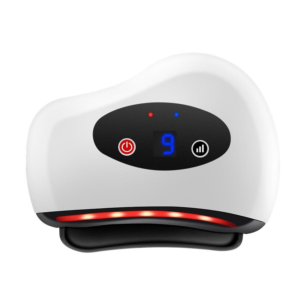 

Умная мини-электрическая доска Гуаша, безболезненный соскоб, горячий компресс, массажер, портативный инструмент для похудения лица 9 gear-white