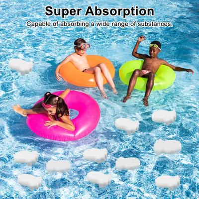 Yousheng 10 Stück Pool Schwamm Ölabsorber Whirlpool Schaumstoffabsorber Meeresschildkröte Oktopus Seestern Blume Schwimmender Filterschwamm Schaumentferner zum Schwimmen