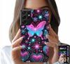 Etui Do Samsung Galaxy S21 Ultra - Kolorowy Motylek Serce Modne Wzory Case