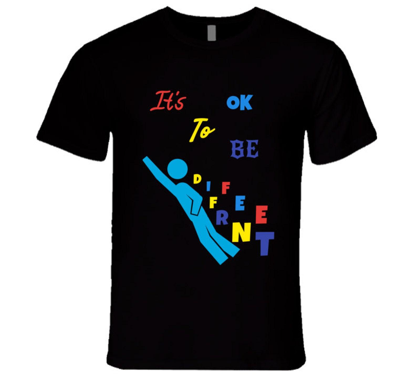 Autism Awareness Ok To Be Different T Shirt 4XL