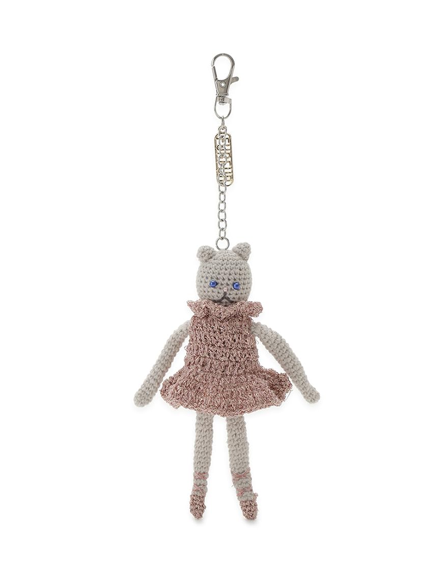 

Prima Cat Motif Crochet Charm RWGG261533 Pink Free Size [Furfur] Women s розовый