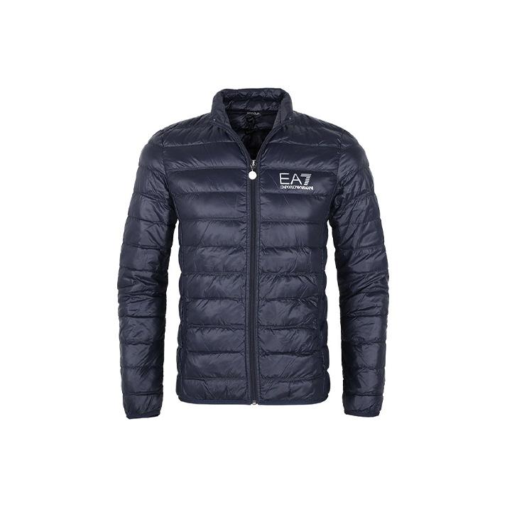 Ea7 EMPORIO ARMANI Logo Aufdruck Reißverschluss Daunenjacke 8NPB01-PN29Z-1578