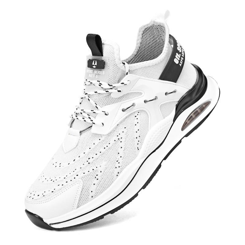 

Мужская спортивная обувь 2024 Весна Новые мужские модные повседневные кроссовки Мужская мода сетчатые дышащие мужские кроссовки для отдыха Кроссовки для бега 39 белый