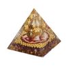 Crystal Pyramid Healing Balance Energy Hand Crafted Tabletop Pyramid Decoration for Home Office