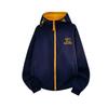American High Street Gallery Classic French Vintage Color Block Zip-Up Hoodie