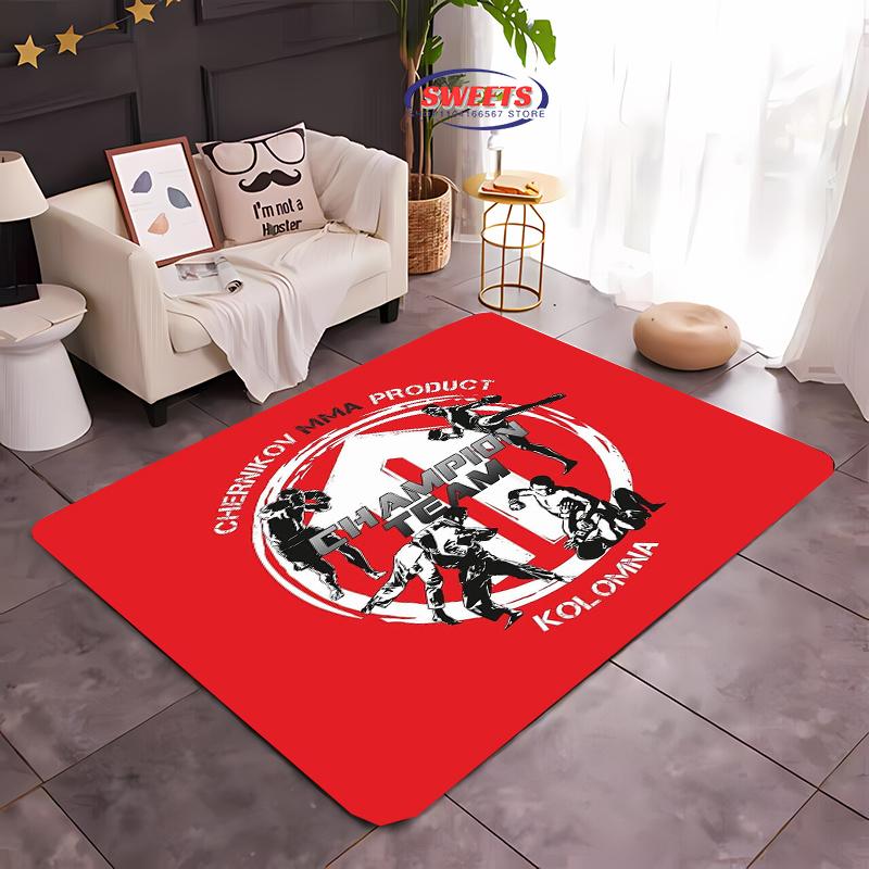 3D Jiu-Jitsu Warrior Japanese Bjj Gi & Black Belt Mma Rug, Carpet for Living Room Bedroom Sofa Doormat Decor Non-slip Floor Mat