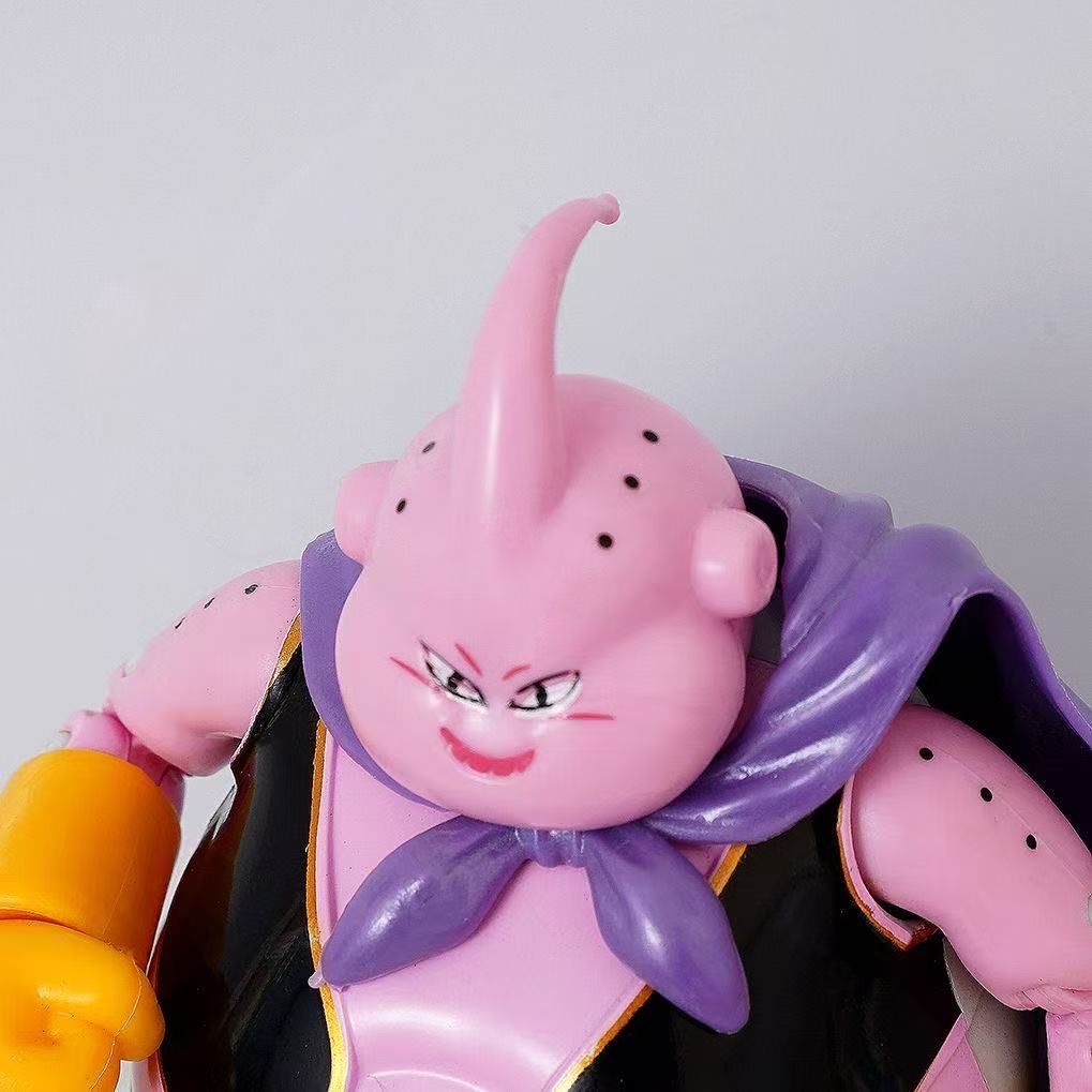 Anime Dragon Ball 15cm Majin Buu Replace The Face Movable Doll Action Figure Model Limb Mobility Kids Toys Gifts
