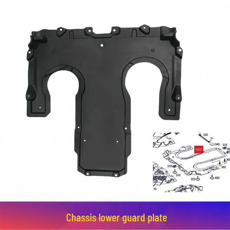 Mercedes-Benz S-Class W222 Underbody Shield for S320/S350/S400/S450/S500L - Front Bumper Chassis Protection