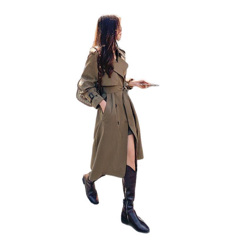 French Style Waist-Cinching Trench Coat for Women - New 2025 Spring/Autumn Collection