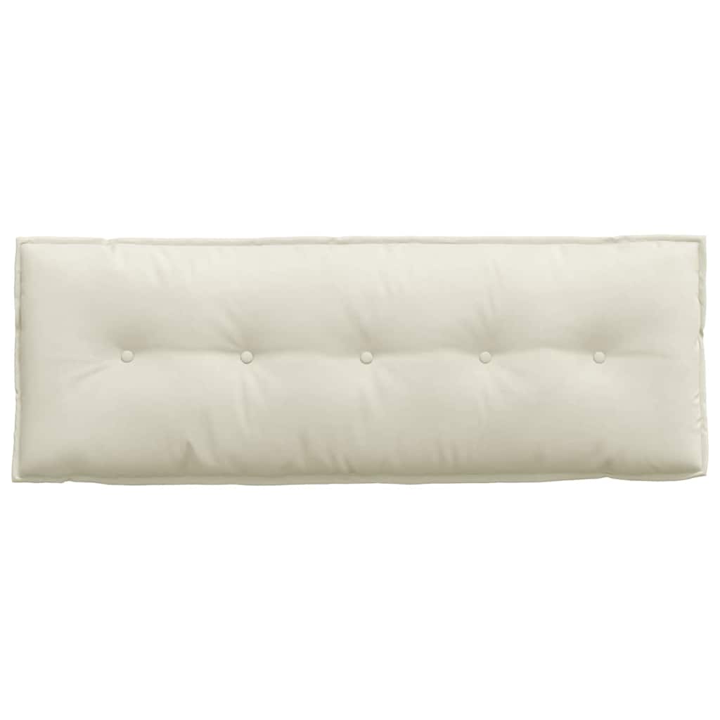 Back Cushion Cream 140 x 50 cm Cord Fabric