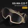 Airsoft Tactical Goggles Transparent Lens Airsoft Paintball Goggles with Micro Fan Motorcycle Goggles Protection Safety Eyewear