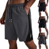 Herren Sportshorts Leicht Schnelltrocknend Kordelzug Taille Lockerer Schnitt Seitenpanel Design für Training Laufen