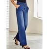 Jeans For Women Wide Leg High Waisted Stretchy Straight Leg Jean With Pockets