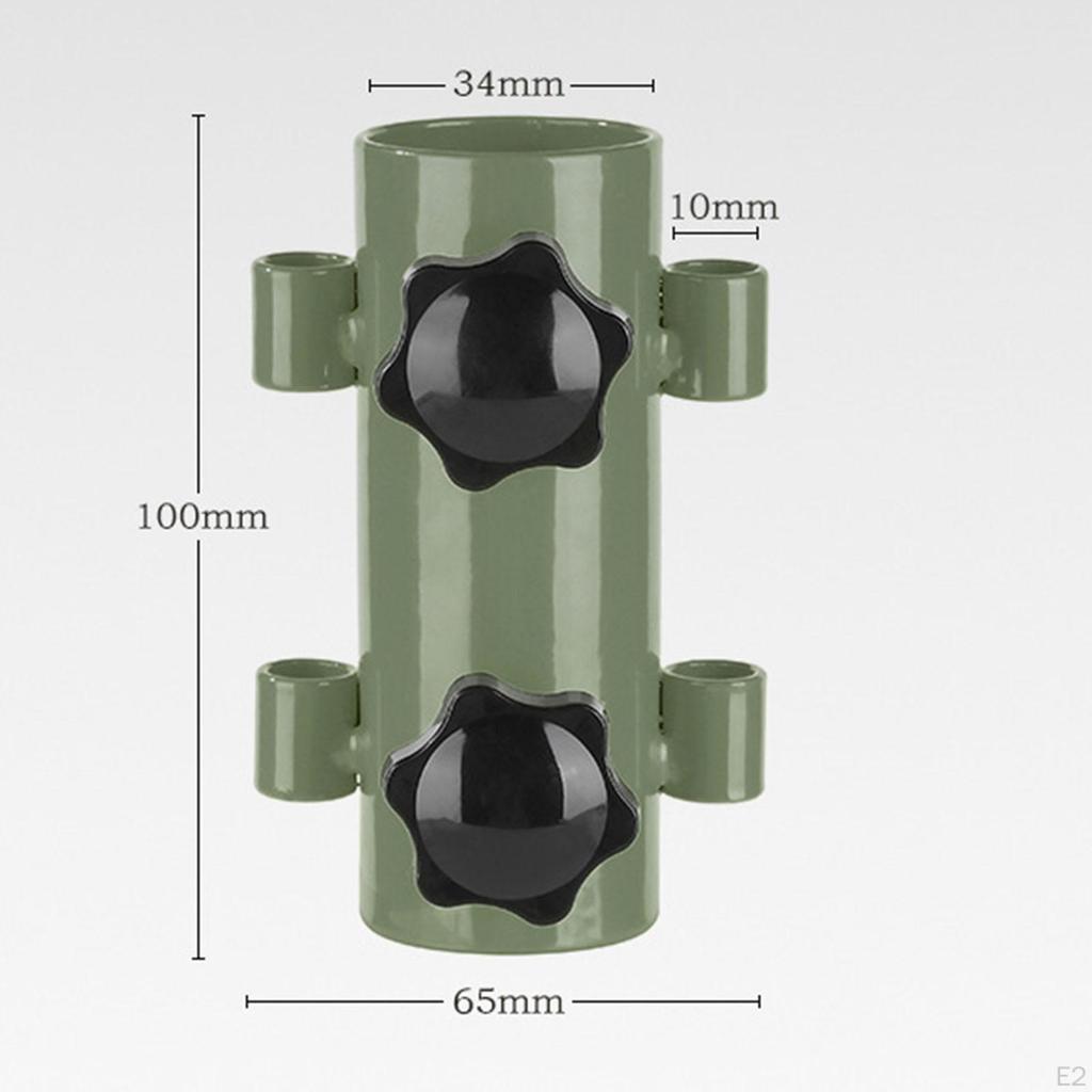Awning Rod Holder Fixing Tube Building Support Reinforced Bracket Tarp Poles Fixator for Outdoor
