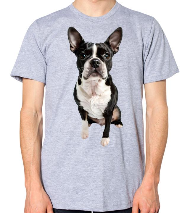 Boston Terrier T-Shirt Men Women Unisex Top American Gentleman Dog S