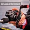 Fishing Reel Handle Carbon Fiber Frame with Fittings Replace Parts 95mm (Black Red)