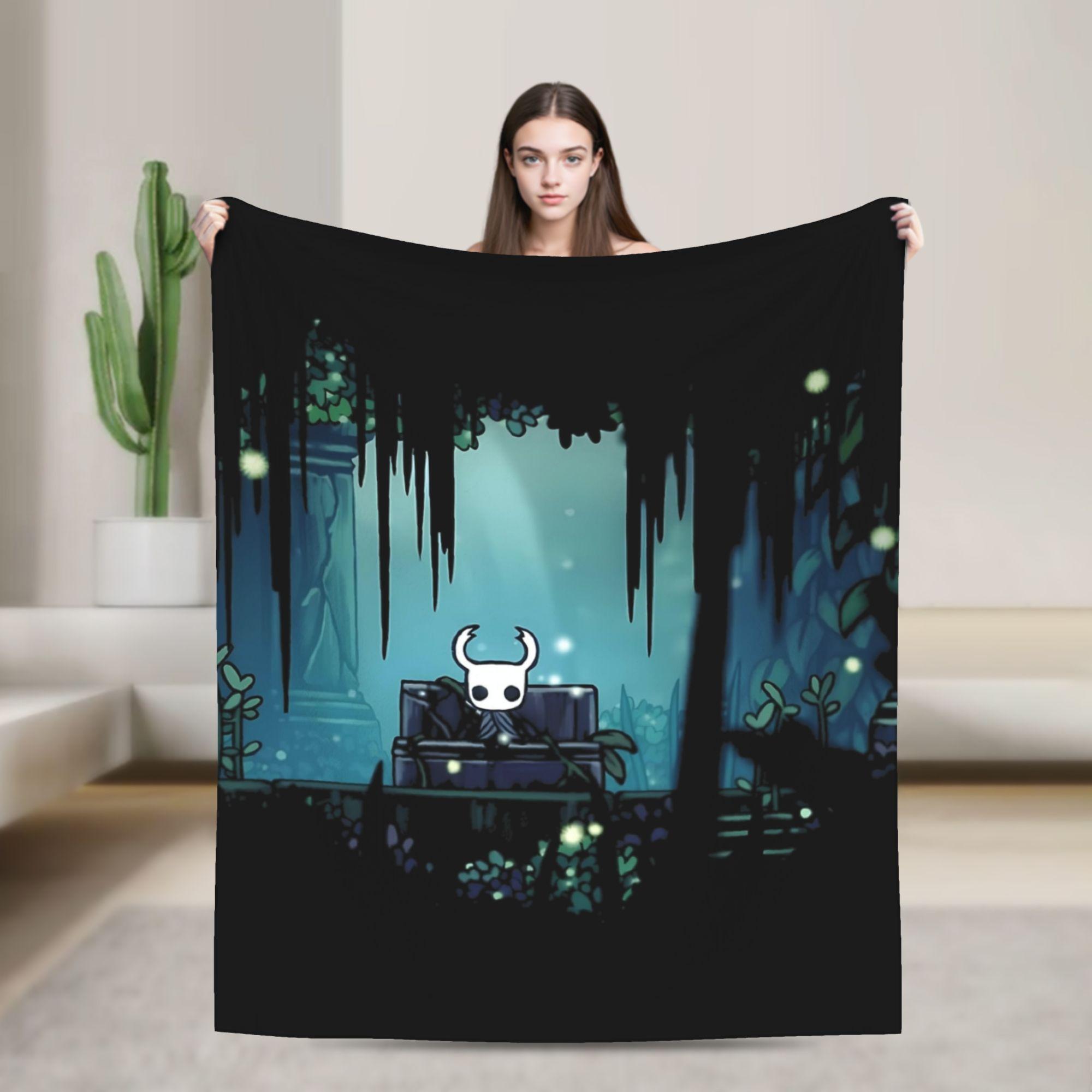 

Ковдра Hollow Knight Silksong Пухнасті Смішні Теплі Пледи для Ліжка Вітальні Декору 75x90cm