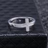 New Fashionable Personalized Micro inlaid Zircon Cross Women's Ring