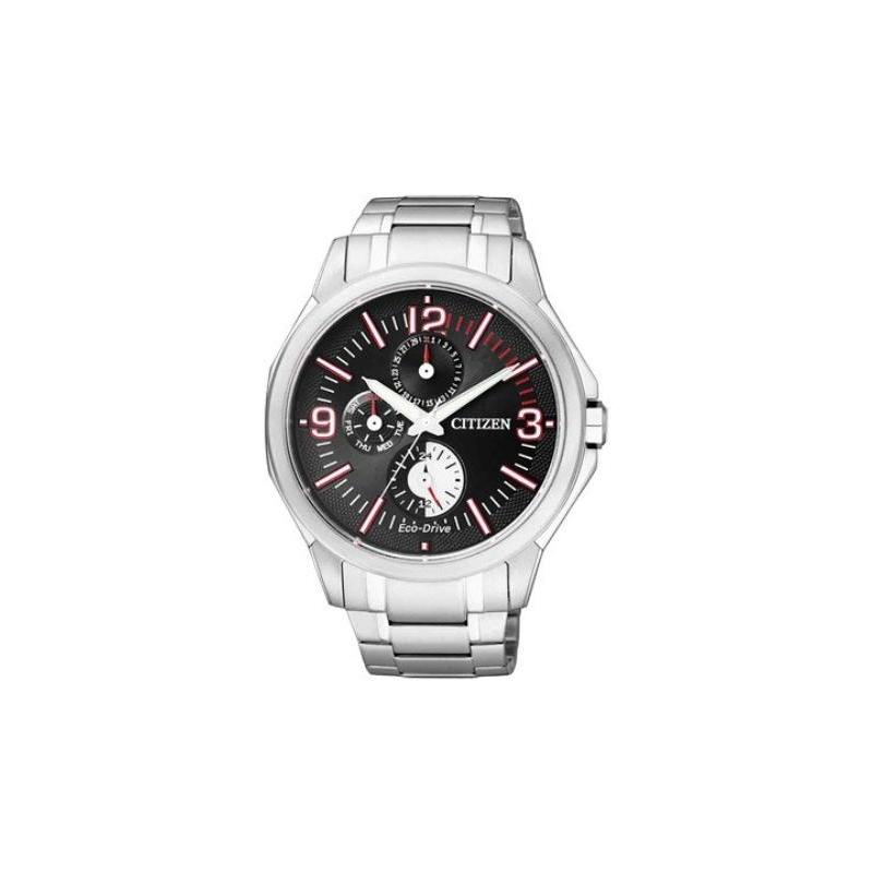 CITIZEN Eco-Drive Series 100 Meters Waterproof Depth Fashion Solar Quartz Steel Strap Men s Watch Black Dial AP400058E