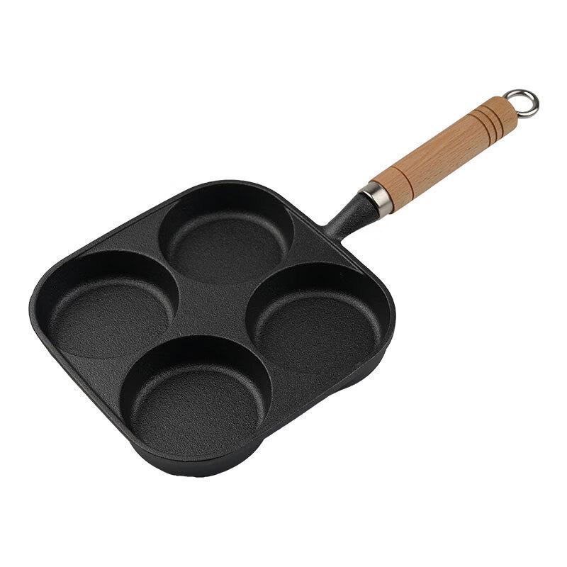 Yoshida Takumi Cast Iron 4-Section Egg and Burger Pan