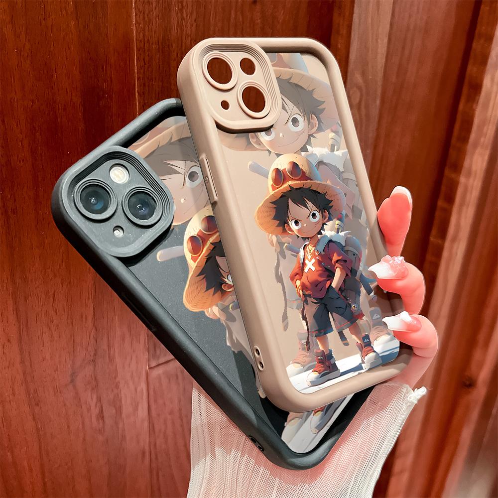 Soft Silicone Square Ladder Printing Pattern Phone Casing Full Cover Camera Shockproof Protection Rubber Case for OPPO Realme