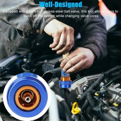 R134A R1234Yf Quick Valve Core Remover Installer Tool High Low Pressure Tool Air Conditioning Syestem Tool