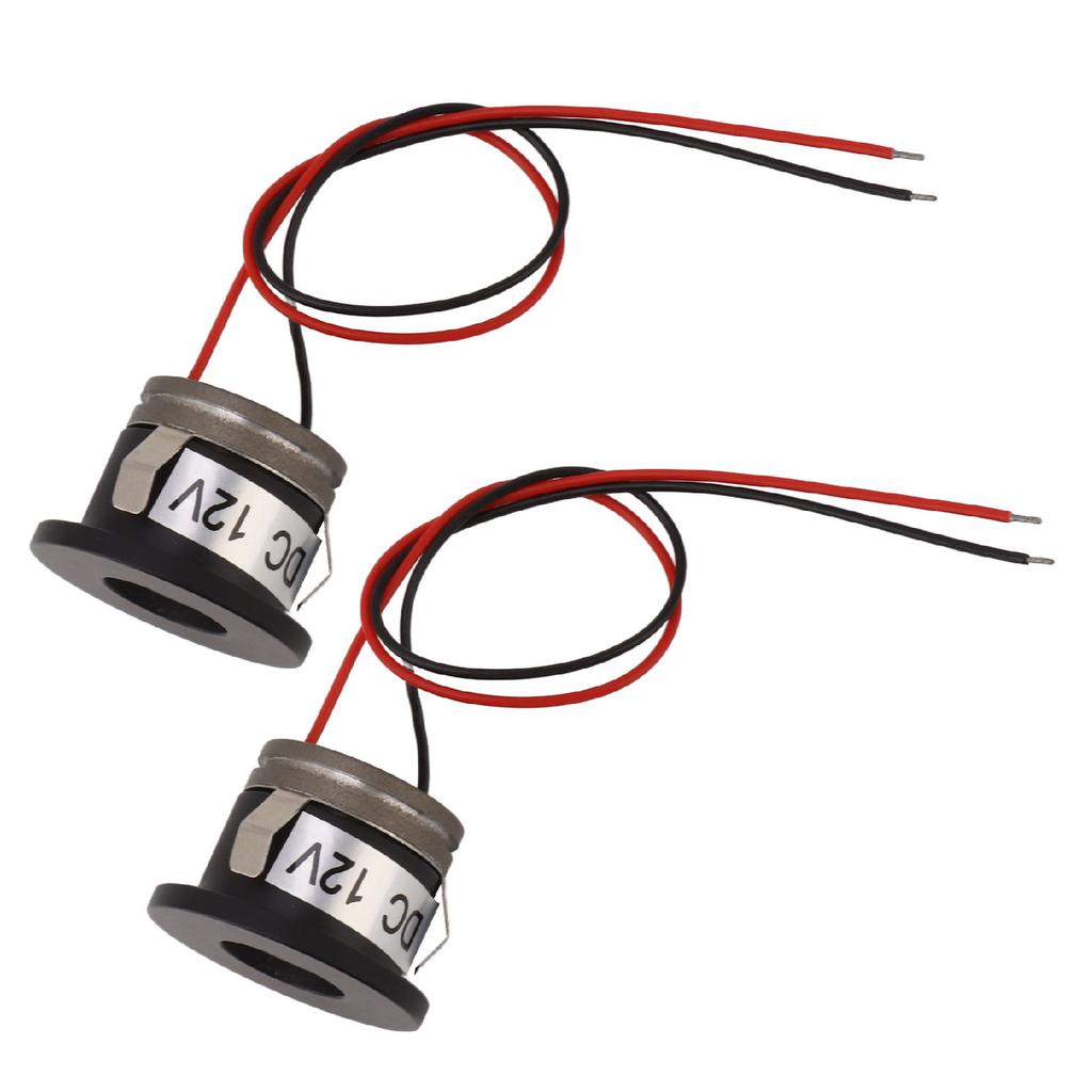 2PCS Recessed Mini LED Spotlight 15 Degrees 1 Watt 80LM Small LED Spotlight for Jewelry Showcase 12VDC