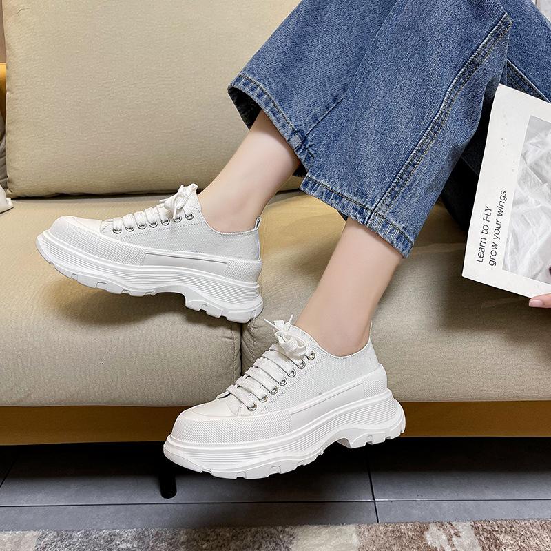 Fashion Youth Board Shoes Women Fashion All-match Student Casual Women Shoes New Spring Thick-soled Increase Comfortable Trend