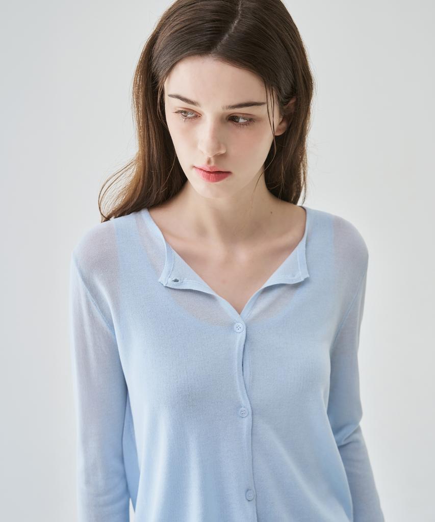Drawfit Women Breeze Knit Cardigan [L.Blue]