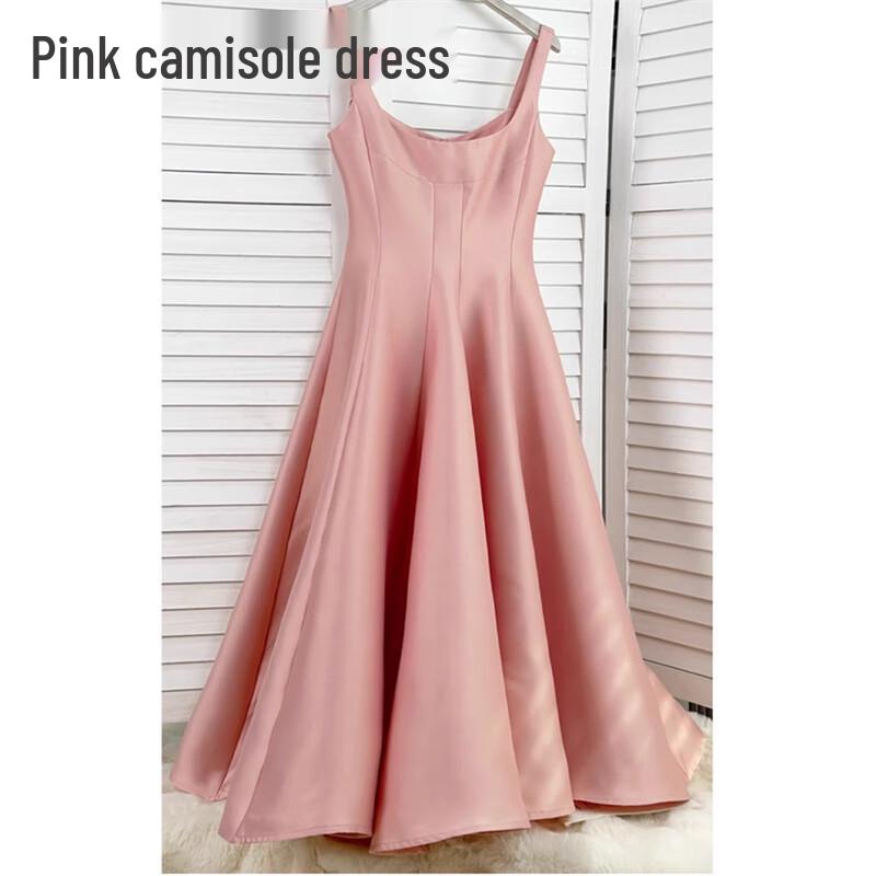 Женское сладкое облегающее макси-платье на бретельках Karen Veil S