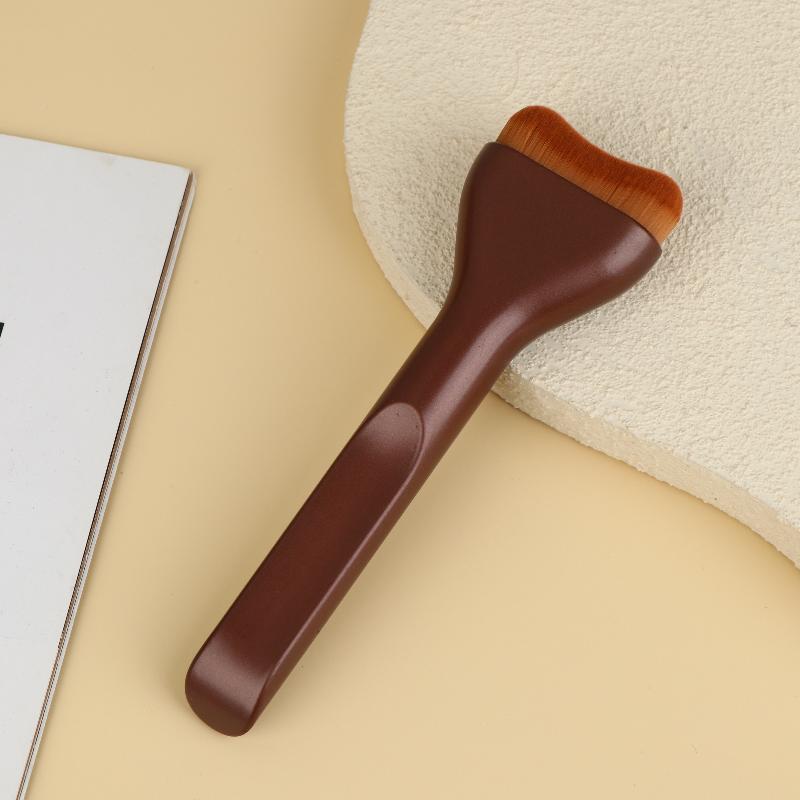 Kontürleme Bronzlaştırma Likit Fondöten Krem Allık İçin Dil Şekilli Makyaj Fırçaları Yumuşak Kıllı Çok Amaçlı Makyaj Aleti Günlük Kullanım İçin