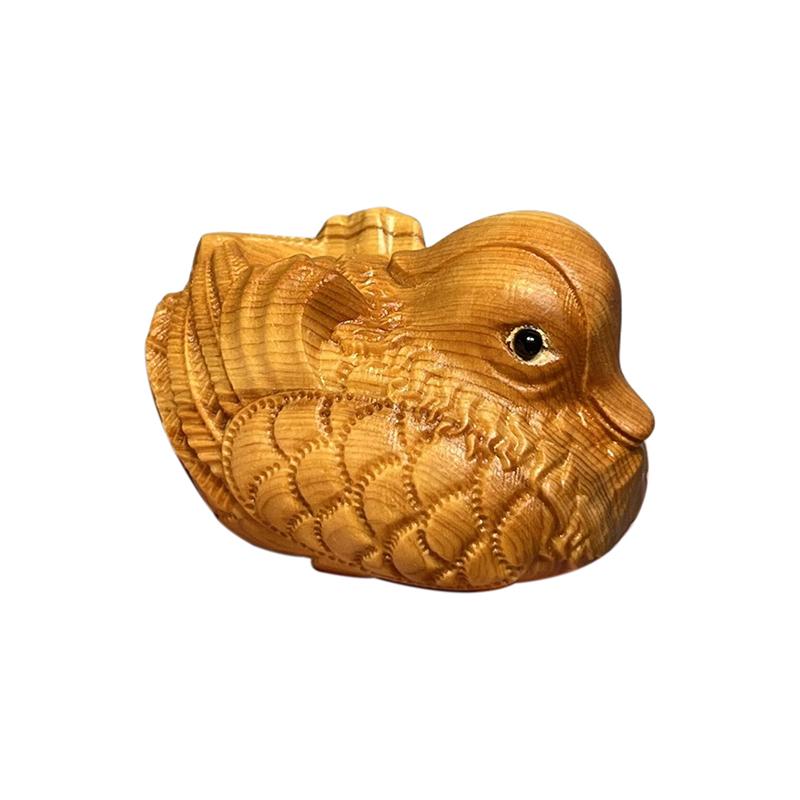 1PC Small Animal Statues Wooden Hand Carved Animal Statue Tea Pet Palm-Sized Home Decor Gift Sculpture