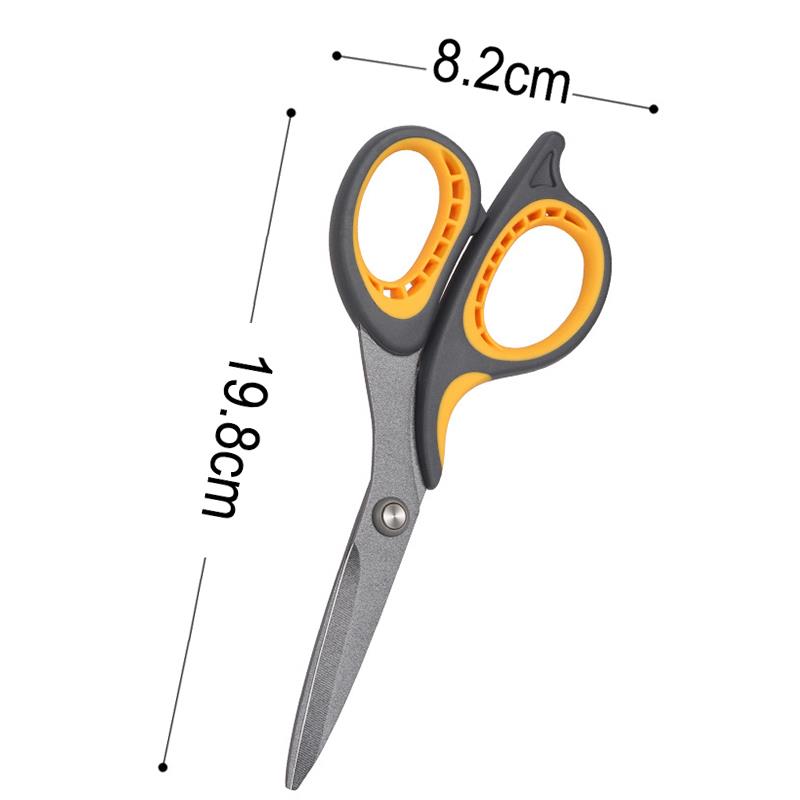 Stainless Steel Large Scissors Anti Stick Anti Rust Scissors Household Multi-Functional Office Tailor'S Scissors Hand Cutting